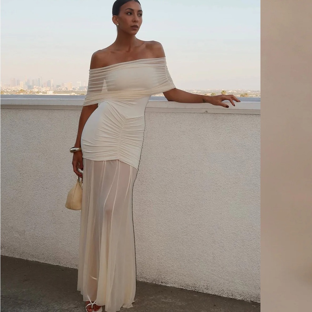 Meshki Caspian Dress - Ivory